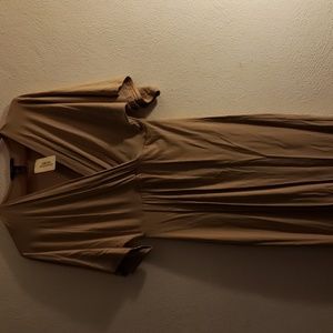 NWT forever 21 taupe floor length dress
